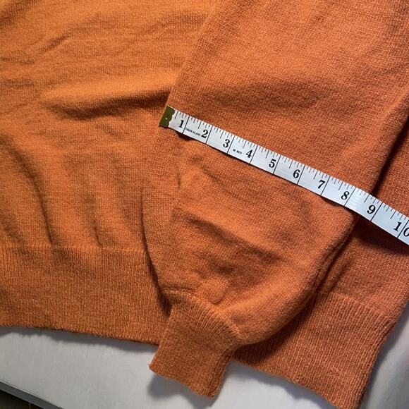 NEW! Stitch and Knot | Soft Orange Balloon Sleeve Ruffle Collar Neck Sweater M - Picture 11 of 11